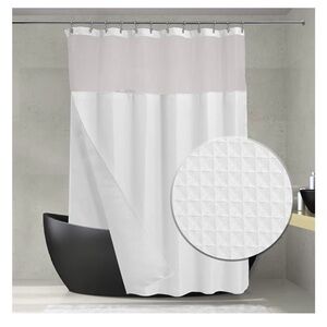 Elegant White Shower Curtain